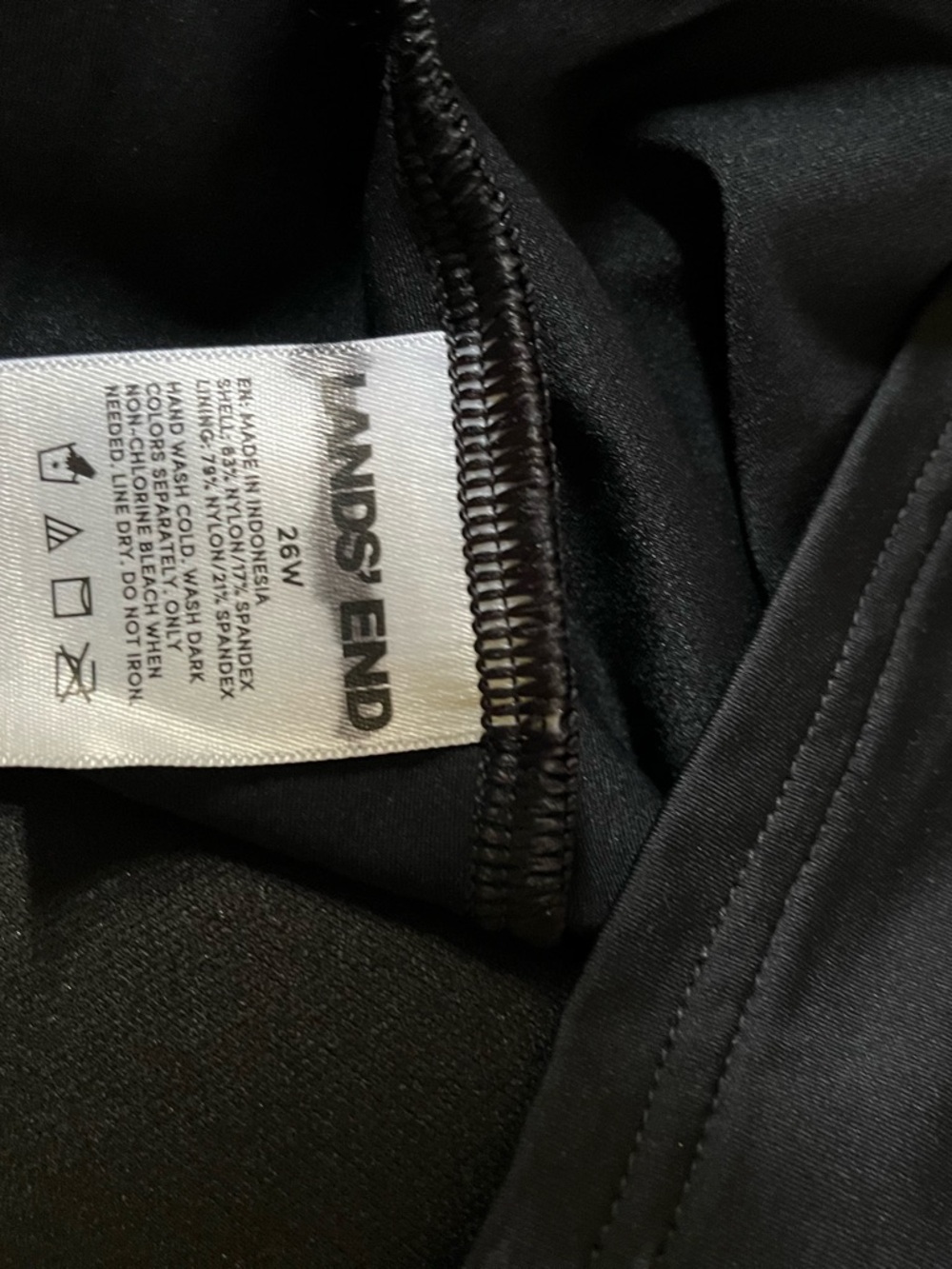 NWOT Swim Top Sz 26W Square Neck Wide Strap Black Women’s Chlorine Resist - Picture 5 of 5